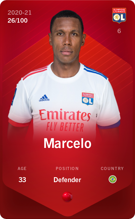Sorare - Sorare Official - Marcelo 2020-21 • Rare 26/100 - NFT # 84976509199865947362212504488794682481905501465724680768394570241522539037061