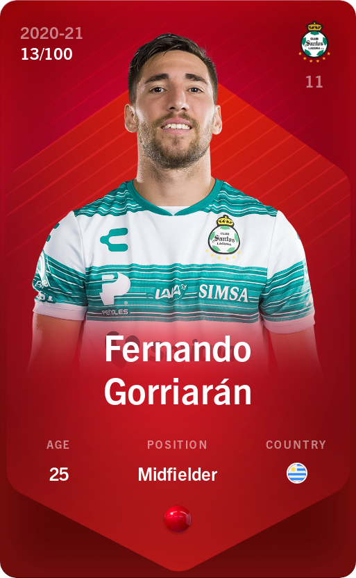 Sorare - Sorare Official - Fernando Gorriarán 2020-21 • Rare 13/100 - NFT # 54041106775408131485840051738621946970615233664154883015950319291553508073860