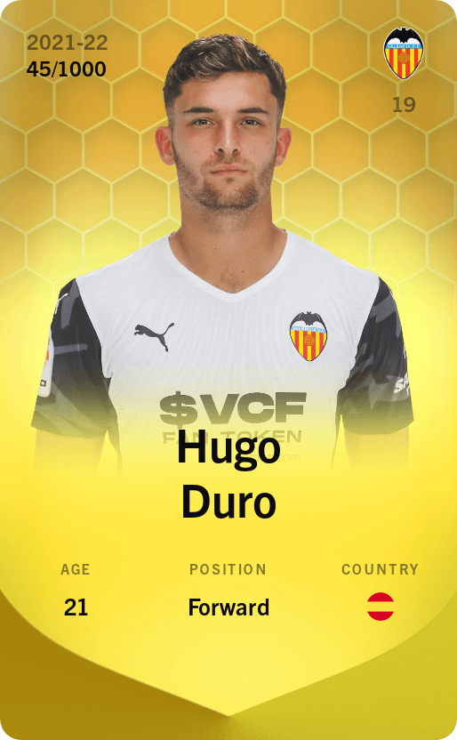 Hugo Duro 2021-22 • Limited 45/1000