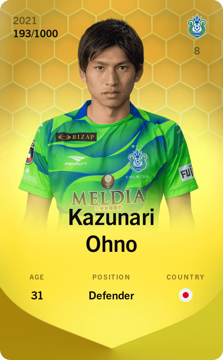 Kazunari Ohno 2021-22 • Limited 193/1000