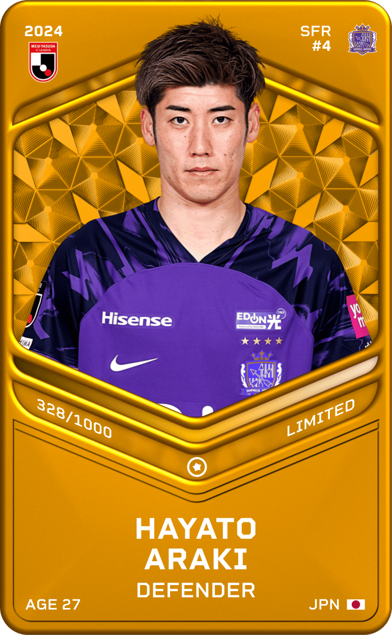 Hayato Araki 2024-25 • Limited 328/1000
