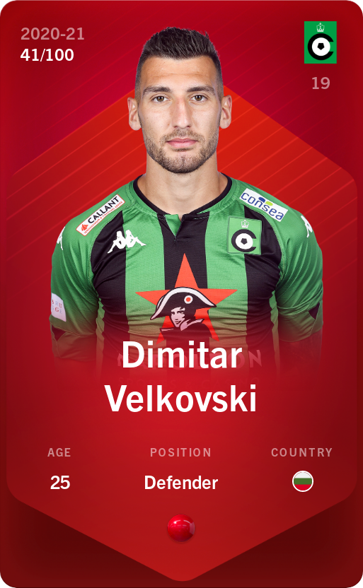 Sorare - Sorare Official - Dimitar Velkovski 2020-21 • Rare 41/100 - NFT # 84062151949032499130946910814484246500956916665266859310723751362917992530361