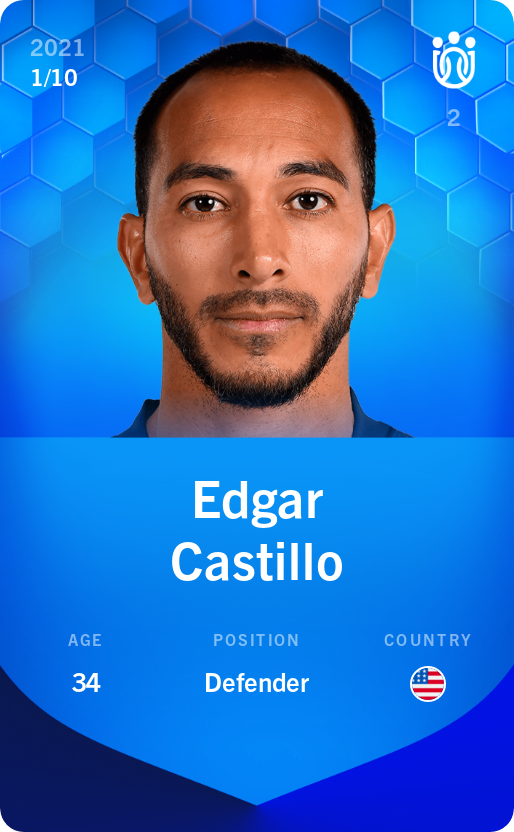 Sorare - Sorare Official - Edgar Castillo 2021-22 • Super Rare 1/10 - NFT # 94461884093203206227283539478496292758954802094704911072719418523818883650078