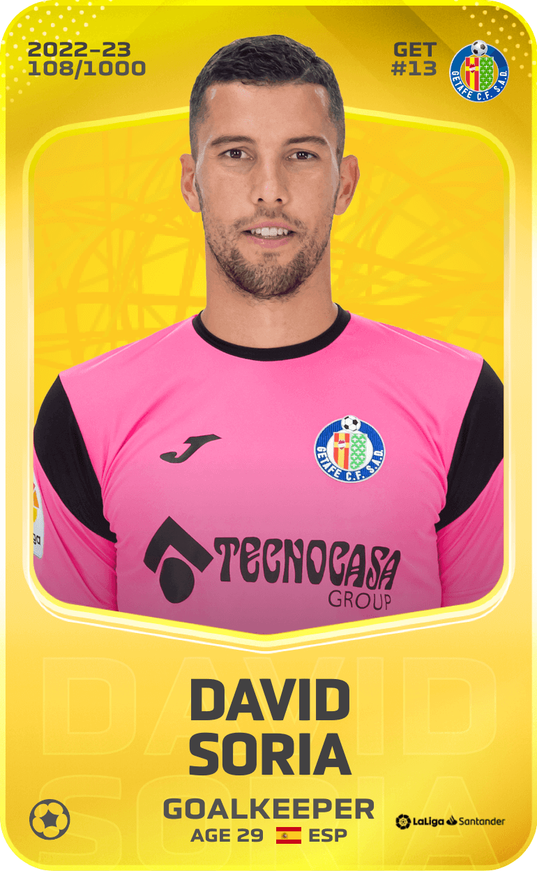 David Soria 2022-23 • Limited 108/1000