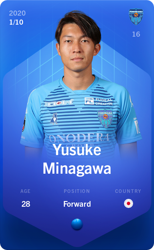 Sorare - Sorare Official - Yusuke Minagawa 2020-21 • Super Rare 1/10 - NFT # 5398876864561910985986392943020716876375056295021073054647591691079707680288