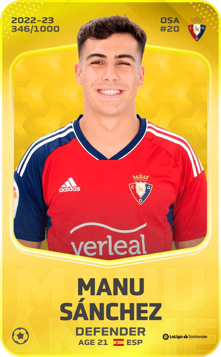 Manu Sánchez 2022-23 • Limited 346/1000