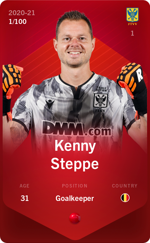 Sorare - Sorare Official - Kenny Steppe 2020-21 • Rare 1/100 - NFT # 37046291228270314666915476324058840036595263817868509563821884540277164189562