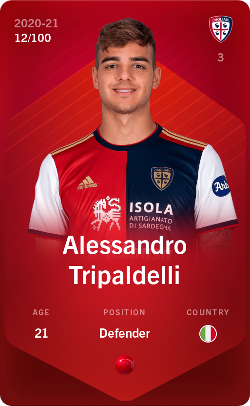 Sorare - Sorare Official - Alessandro Tripaldelli 2020-21 • Rare 12/100 - NFT # 59083190876812566653414909884718144861531004015820303740880609906229988151895