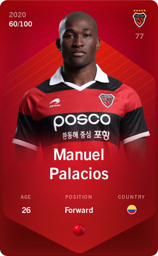 Sorare - Sorare Official - Manuel Palacios 2020-21 • Rare 60/100 - NFT # 70596051107977393608960859842964223953345224378989158666817758595626504442461