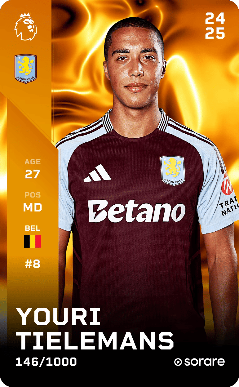 Youri Tielemans 2024-25 • Limited 146/1000