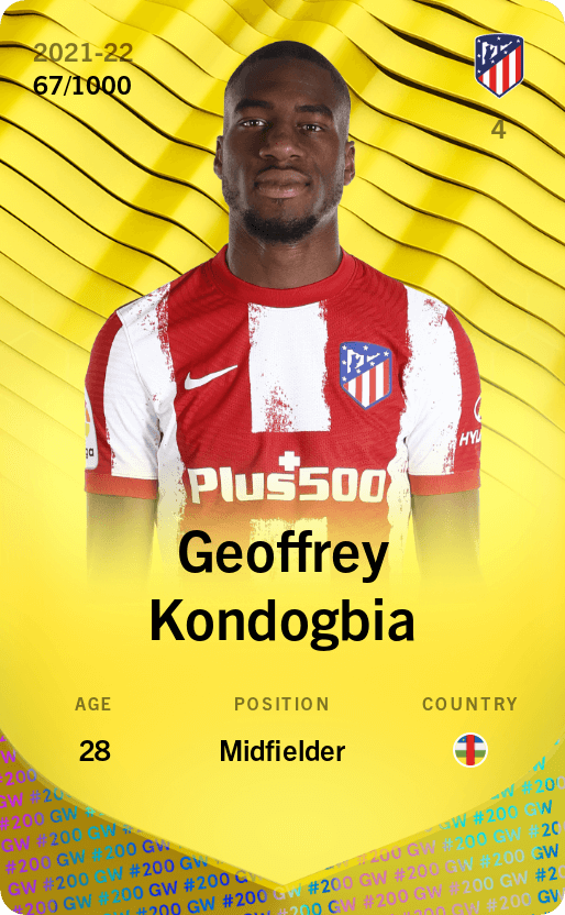 Geoffrey Kondogbia 2021-22 • Limited 67/1000
