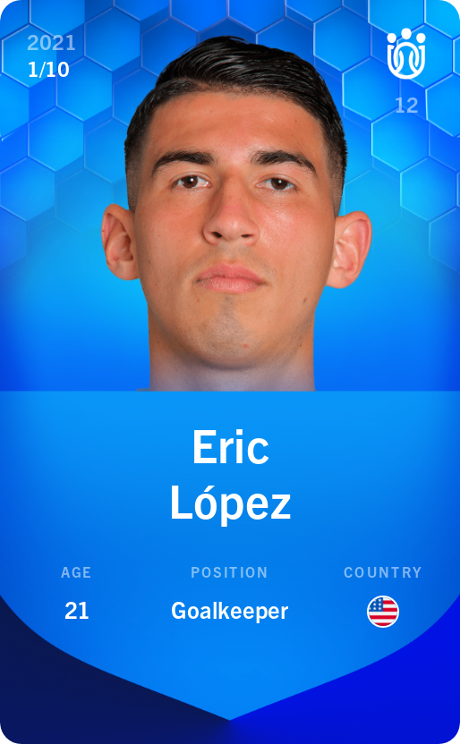 Sorare - Sorare Official - Eric López 2021-22 • Super Rare 1/10 - NFT # 102025455654182428573112904139036421295852763408265756717192114171977520567982