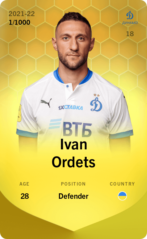 Ivan Ordets 2021-22 • Limited 1/1000