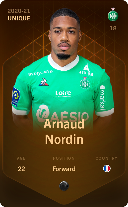 Sorare - Sorare Official - Arnaud Nordin 2020-21 • Unique - NFT # 17598187894688189852167347545694906134247452637671038553050242830827974526312