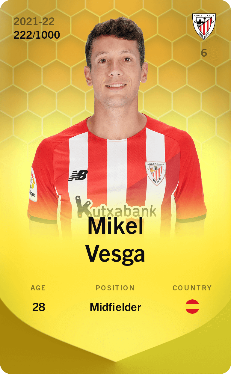 Mikel Vesga 2021-22 • Limited 222/1000