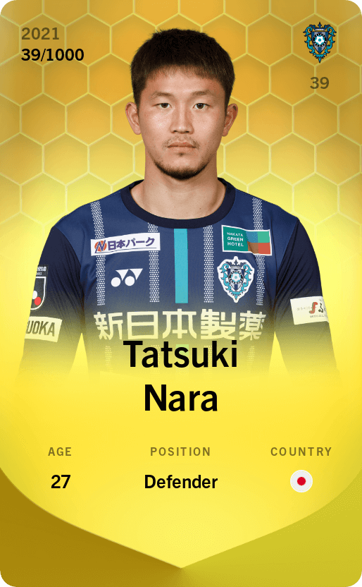 Tatsuki Nara 2021-22 • Limited 39/1000