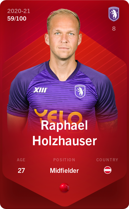 Sorare - Sorare Official - Raphael Holzhauser 2020-21 • Rare 59/100 - NFT # 62269465632962302797494327232361963982242252395490011053460783571768478450298