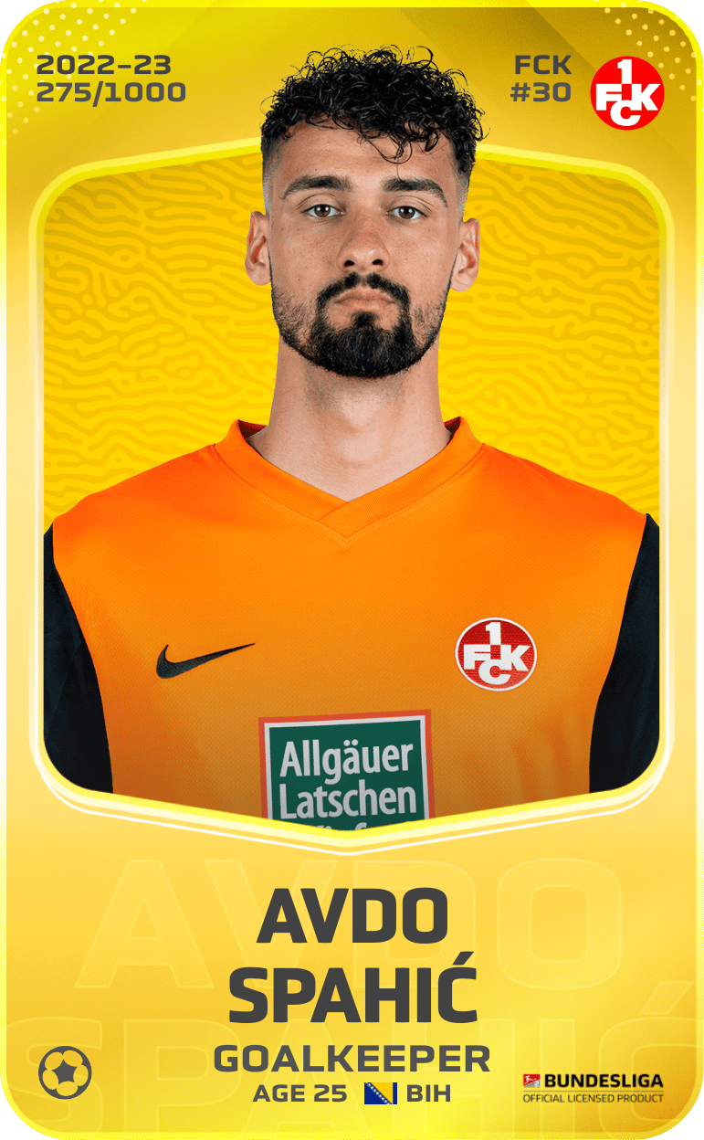Avdo Spahić 2022-23 • Limited 275/1000