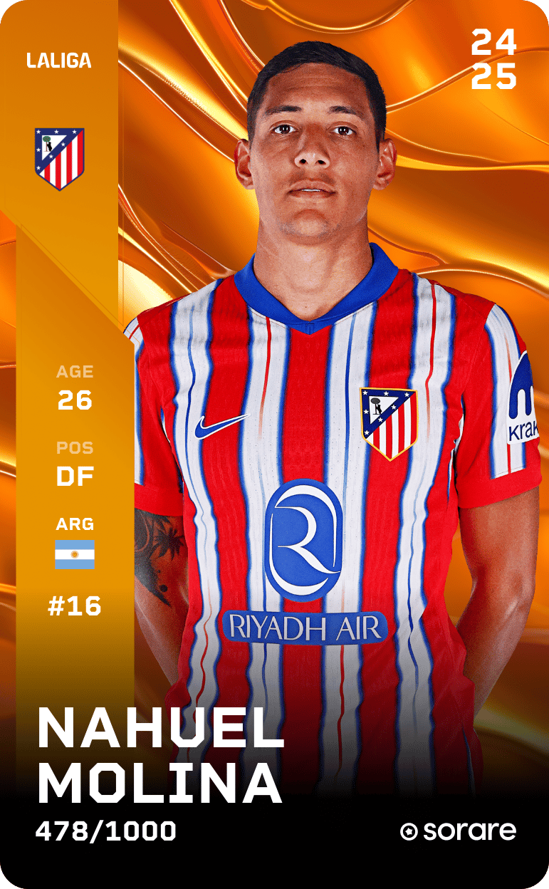 Nahuel Molina 2024-25 • Limited 478/1000