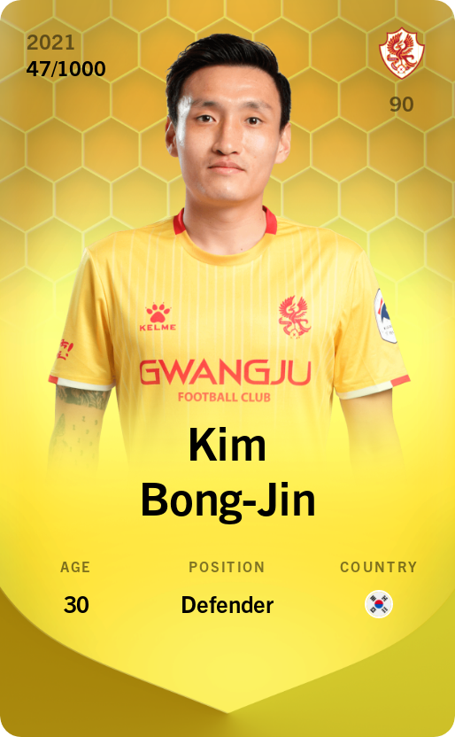 Sorare - Sorare Official - Kim Bong-Jin 2021-22 • Limited 47/1000 - NFT # 79198179734208047481088184316731082044608208695370166011439993743584793993927