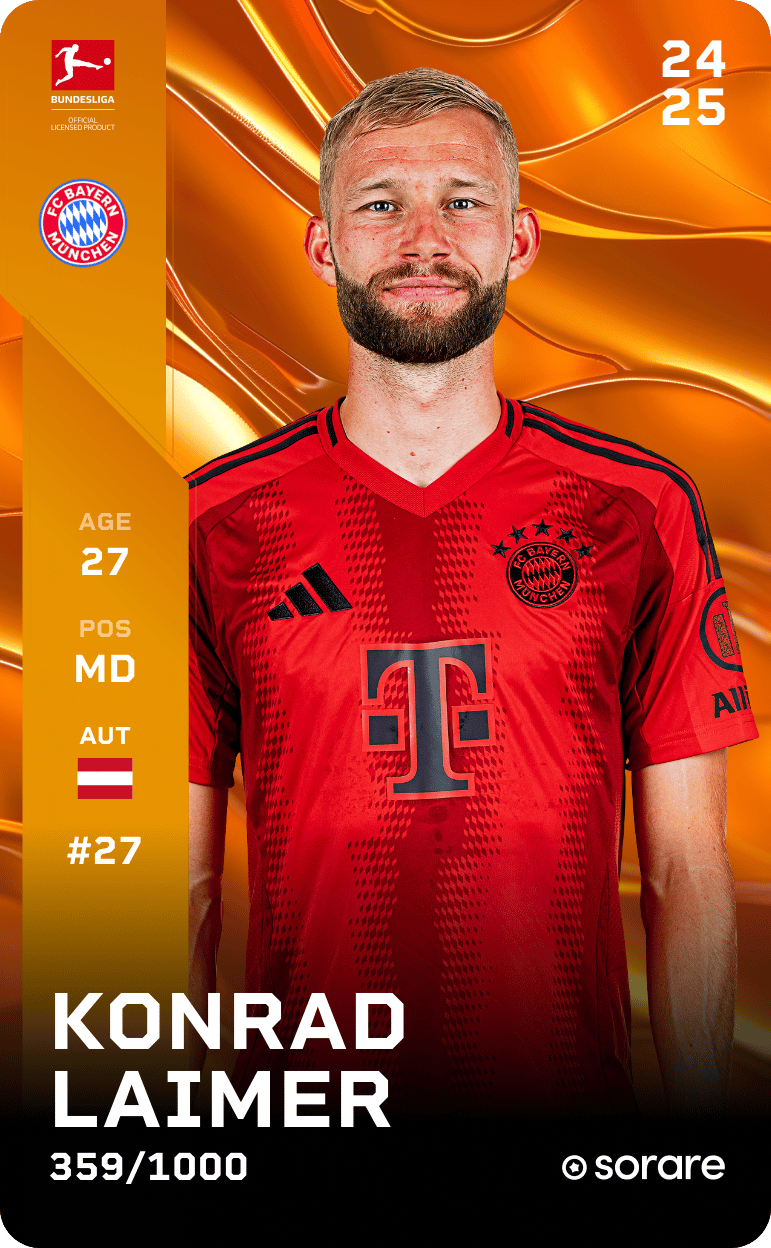 Konrad Laimer 2024-25 • Limited 359/1000