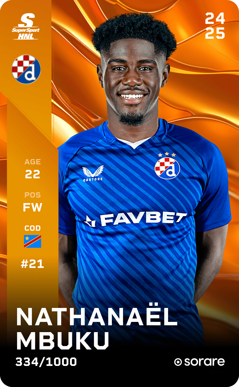 Nathanaël Mbuku 2024-25 • Limited 334/1000