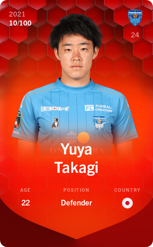 Sorare - Sorare Official - Yuya Takagi 2021-22 • Rare 10/100 - NFT # 41649192584382462449159726964357277279378354614791210219918328593083194688414