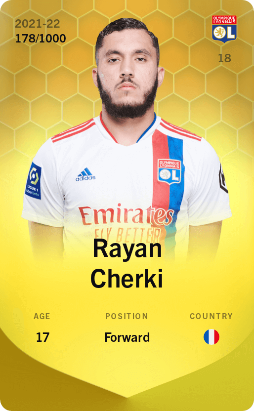 Rayan Cherki 2021-22 • Limited 178/1000