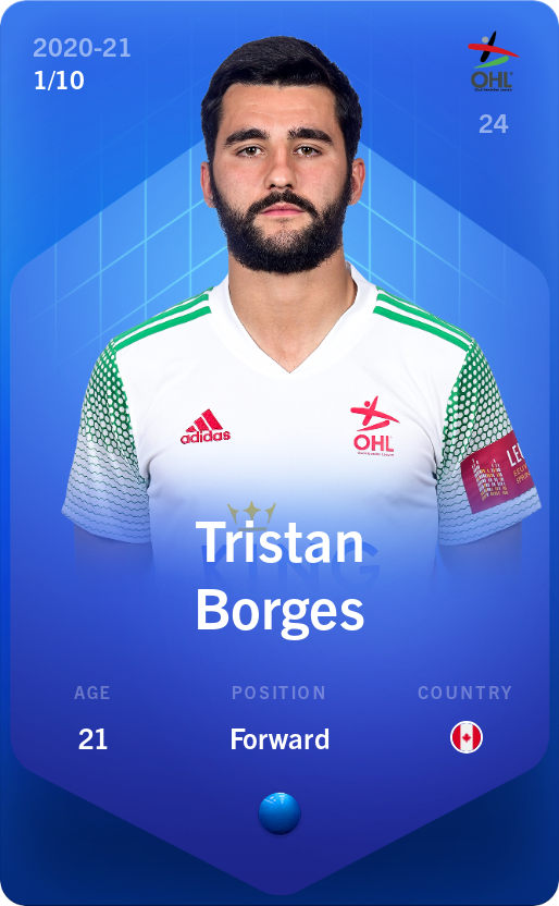Sorare - Sorare Official - Tristan Borges 2020-21 • Super Rare 1/10 - NFT # 2454292870165179571215182203658869396159992931190339527415563263203911148365