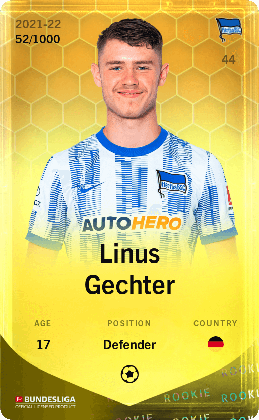 Linus Gechter 2021-22 • Limited 52/1000