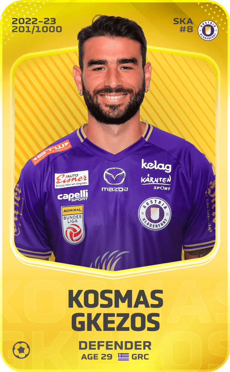 Kosmas Gkezos 2022-23 • Limited 201/1000