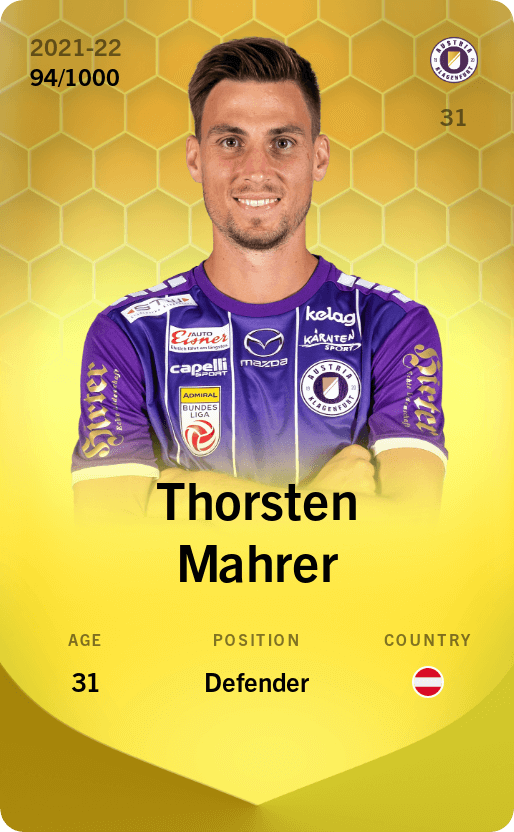 Thorsten Mahrer 2021-22 • Limited 94/1000