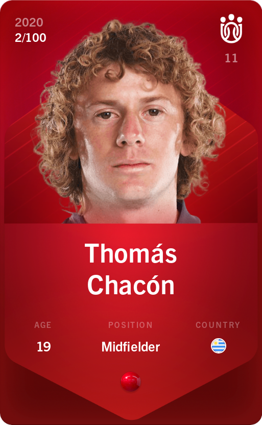 Sorare - Sorare Official - Thomás Chacón 2020-21 • Rare 2/100 - NFT # 9400981758278786515680452679001046390393373823317655804178373481419311379715