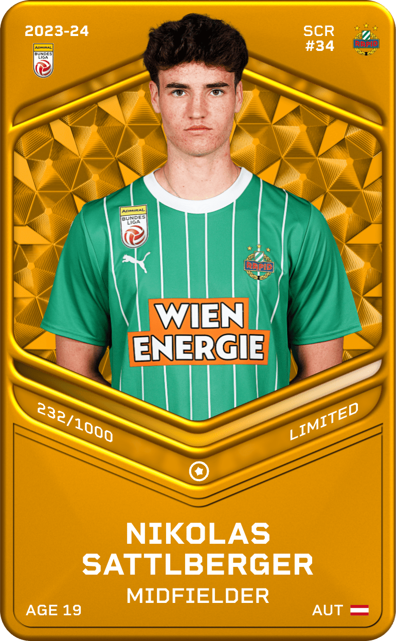 Nikolas Sattlberger 2023-24 • Limited 232/1000