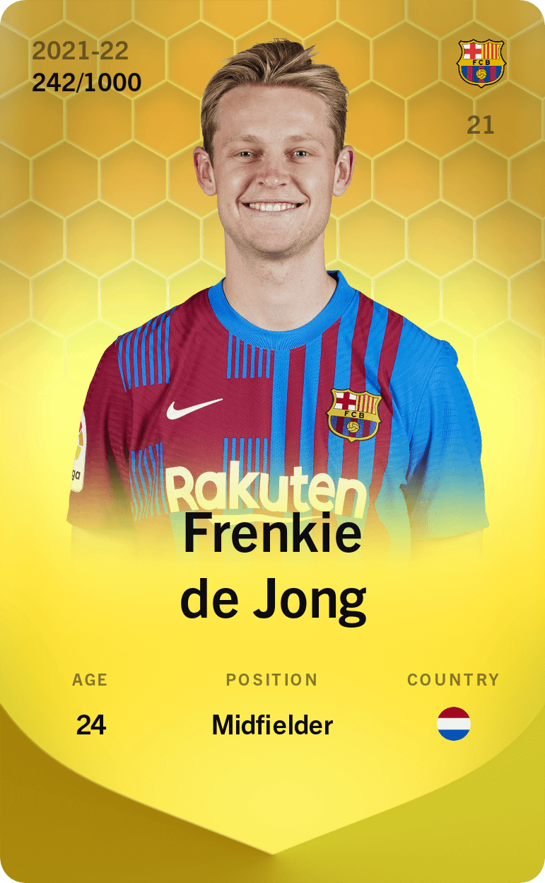 Frenkie de Jong 2021-22 • Limited 242/1000