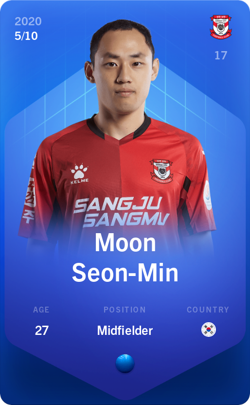 Sorare - Sorare Official - Moon Seon-Min 2020-21 • Super Rare 5/10 - NFT # 39906325114999394729870695151284671762893377553966439974974315959750578674574