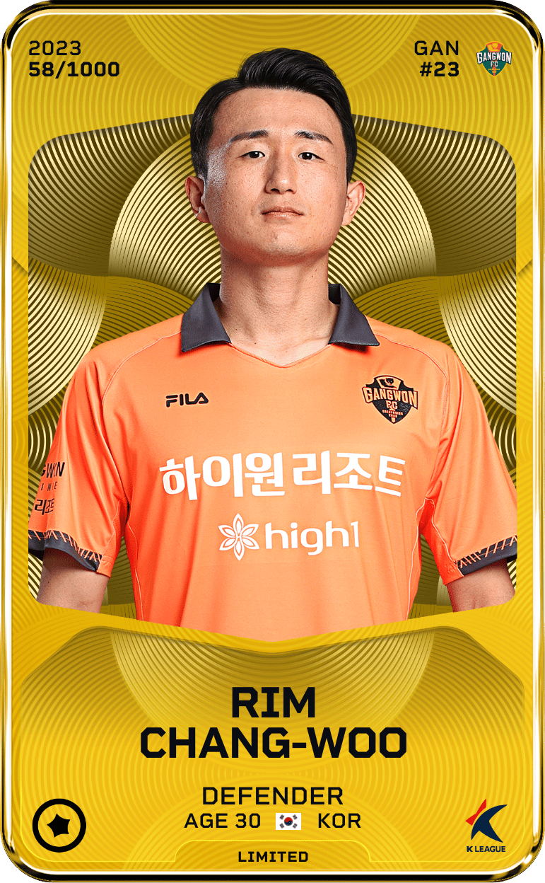 Rim Chang-Woo 2023-24 • Limited 58/1000