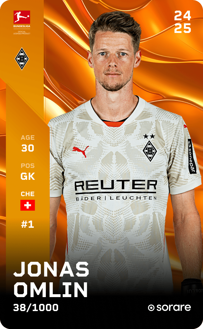 Jonas Omlin 2024-25 • Limited 38/1000