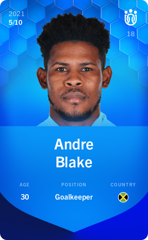 Sorare - Sorare Official - Andre Blake 2021-22 • Super Rare 5/10 - NFT # 80278811973176476280455378954146916627858592068153955174746905692681069958640