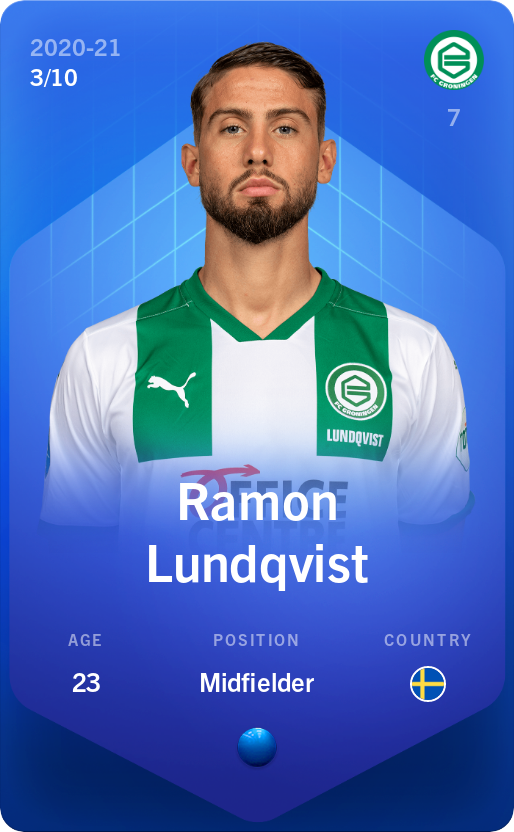 Sorare - Sorare Official - Ramon Lundqvist 2020-21 • Super Rare 3/10 - NFT # 351498344723936649144699096516407056291612922510722764752912617970930424981