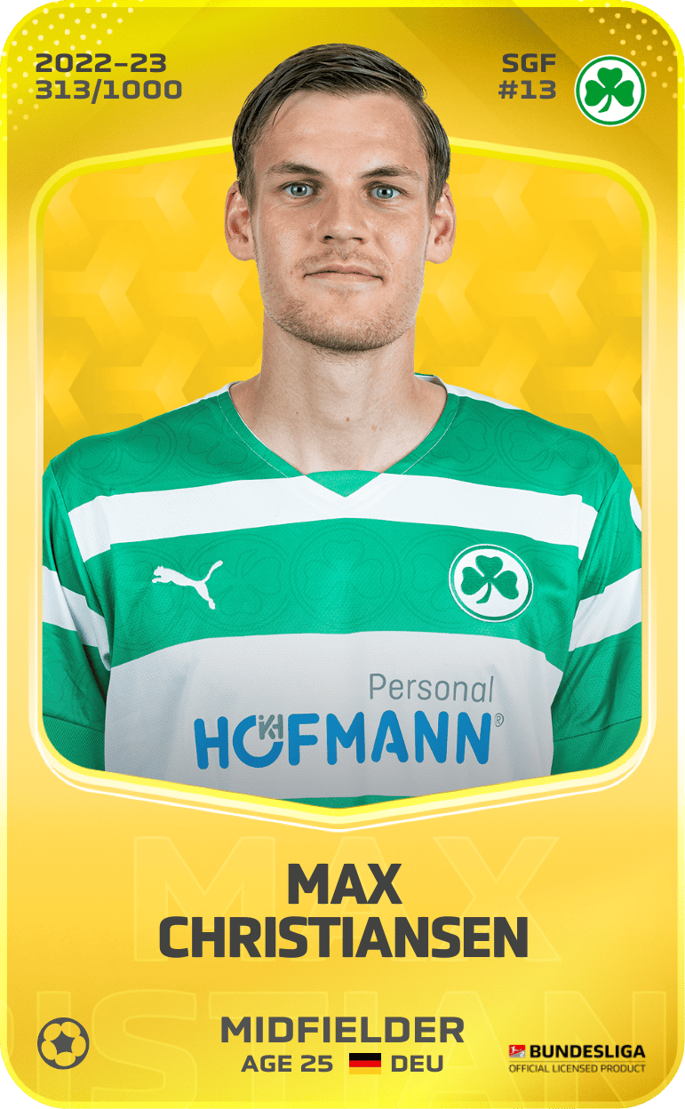 Max Christiansen 2022-23 • Limited 313/1000