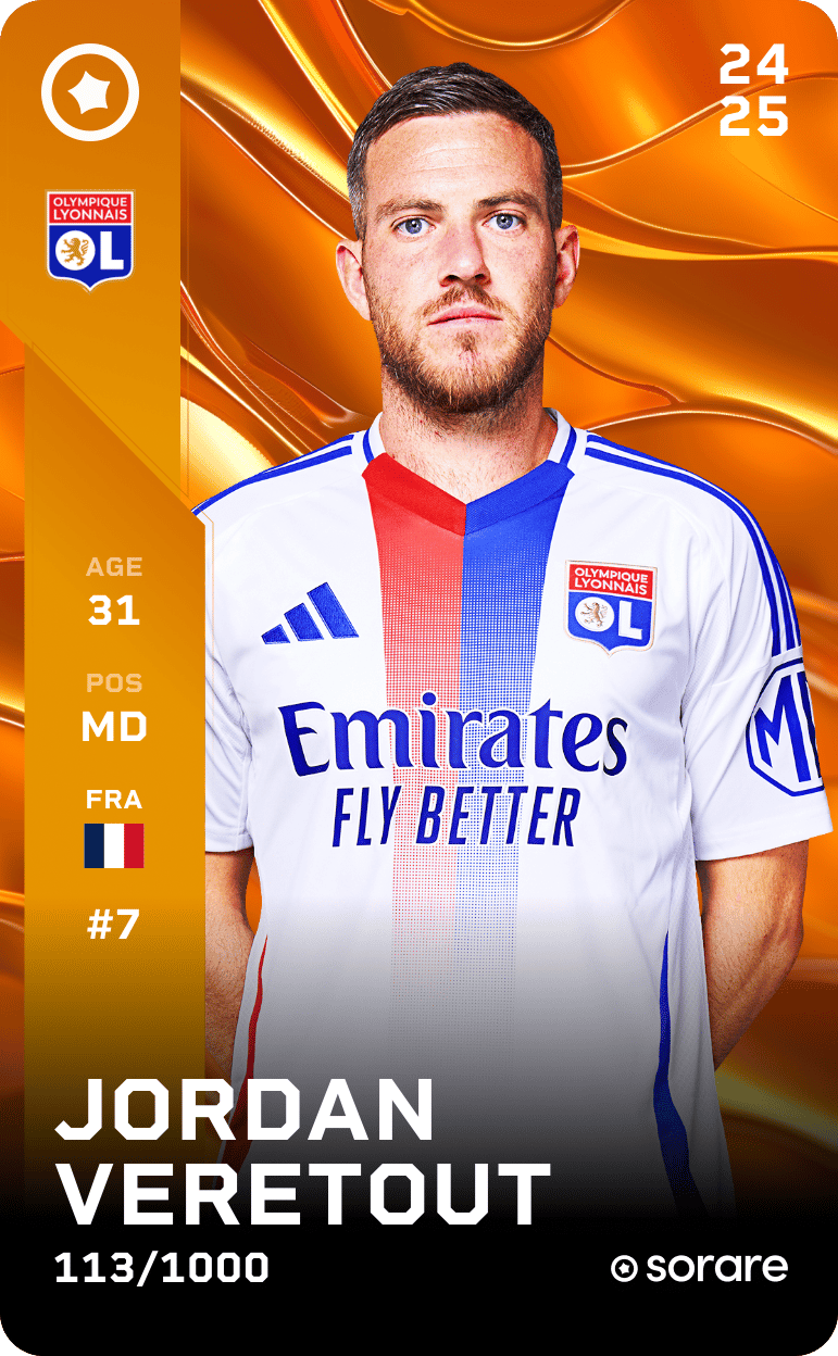 Jordan Veretout 2024-25 • Limited 113/1000
