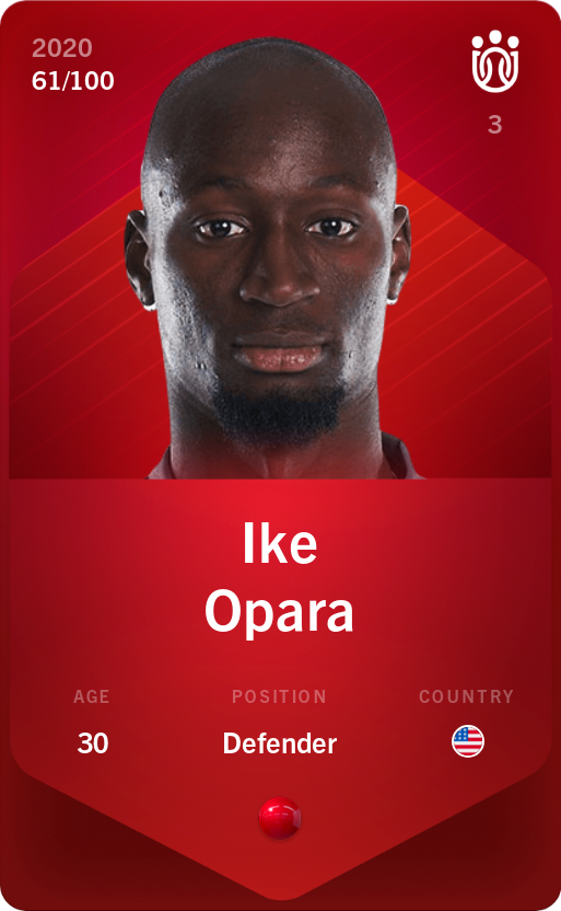 Sorare - Sorare Official - Ike Opara 2020-21 • Rare 61/100 - NFT # 43503242887517441436205555631014532631727167405789019961411065535968340626502