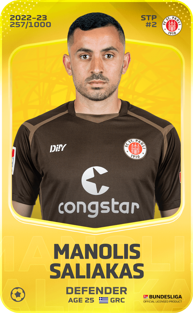 Manolis Saliakas 2022-23 • Limited 257/1000