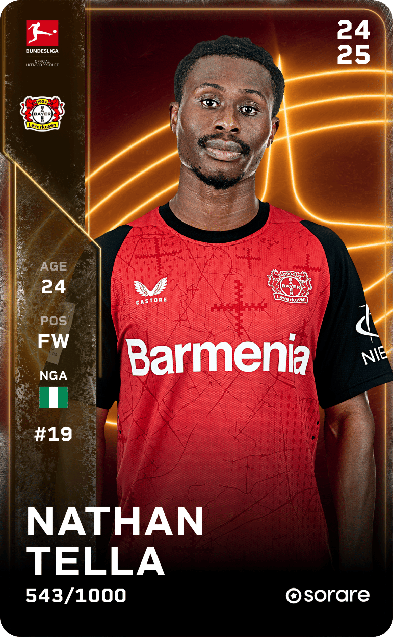 Nathan Tella 2024-25 • Limited 543/1000