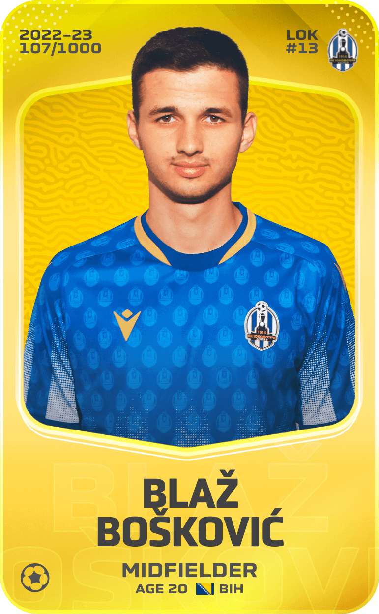 Blaž Bošković 2022-23 • Limited 107/1000