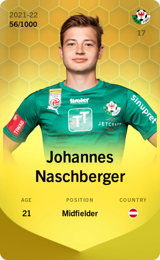 Johannes Naschberger 2021-22 • Limited 56/1000