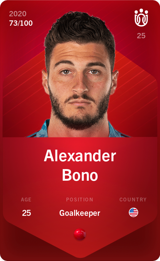Sorare - Sorare Official - Alexander Bono 2020-21 • Rare 73/100 - NFT # 68280369546298051304114664267730965701146032384360455112385014516610964793289