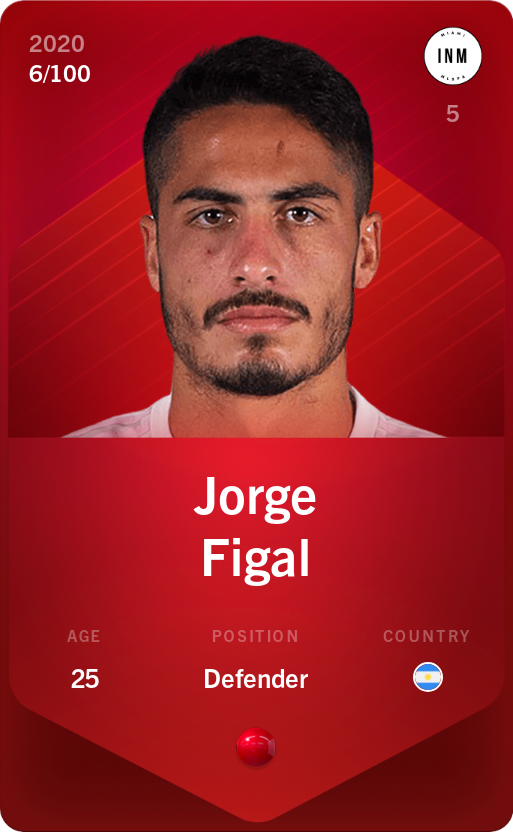 Sorare - Sorare Official - Jorge Figal 2020-21 • Rare 6/100 - NFT # 110065671125096180687672228644202365482959589381426710636388952540466628443845