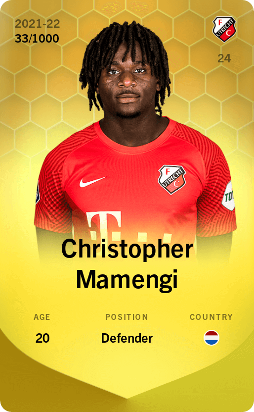 Christopher Mamengi 2021-22 • Limited 33/1000